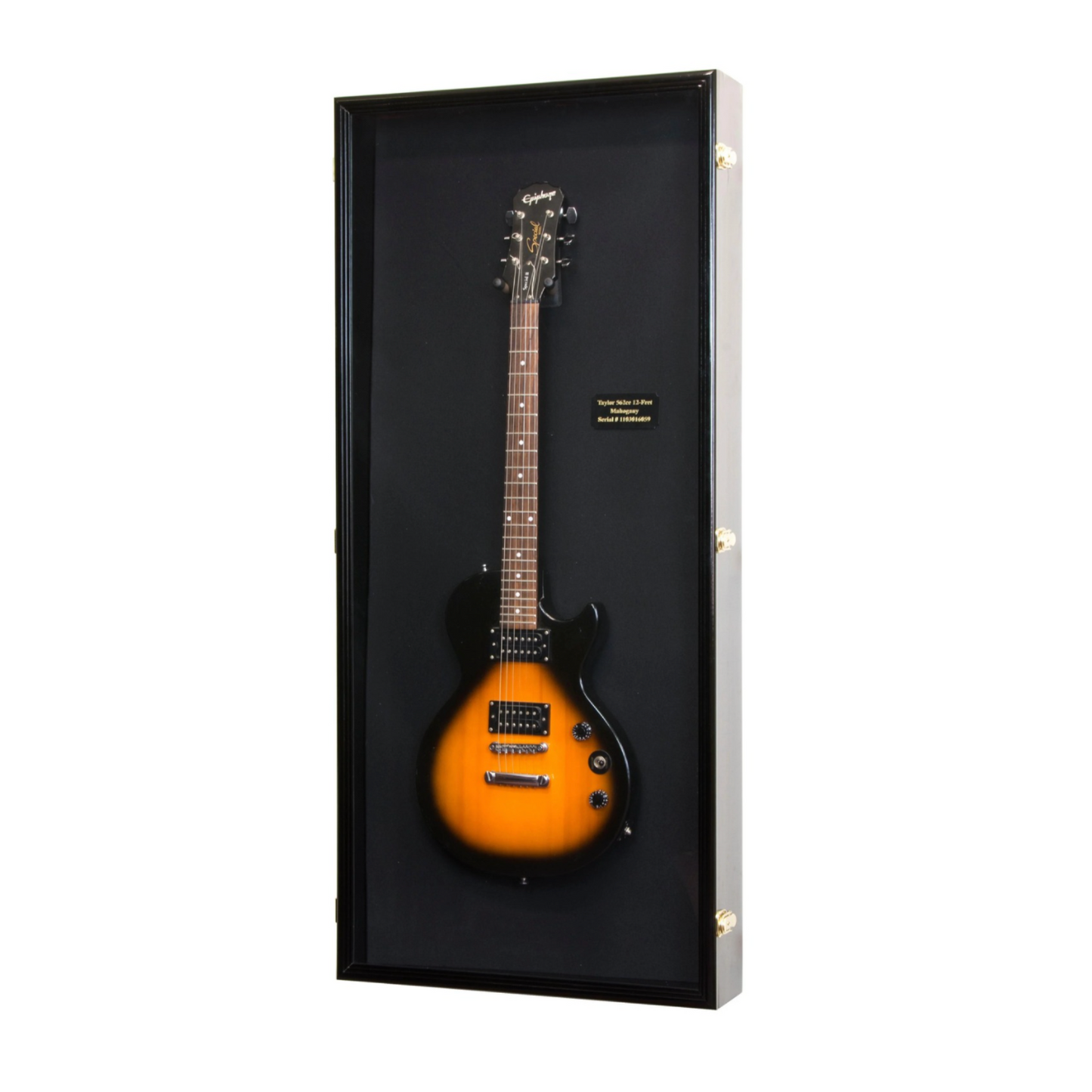 Electric Guitar Display Case Cabinet | UV Protection | Locking