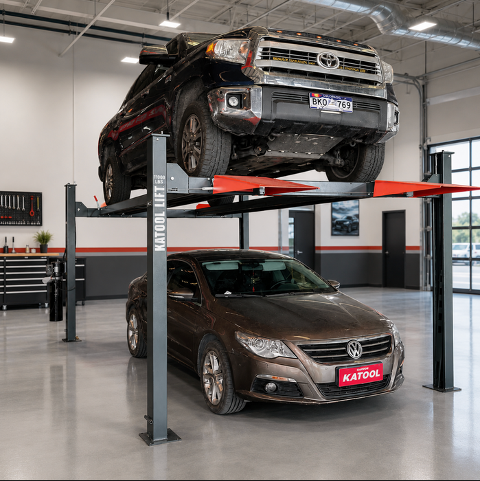 Katool 11000 lb Four Post Car Storage and Service Lift KT-4H110