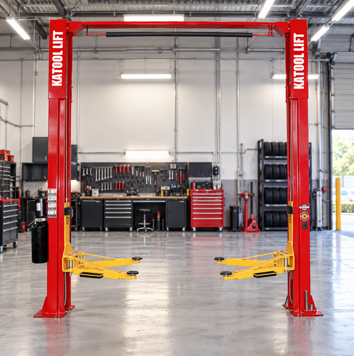 Katool Two Post Clear Floor Car Lift KT-M110 11000 lb Symmetric 220V