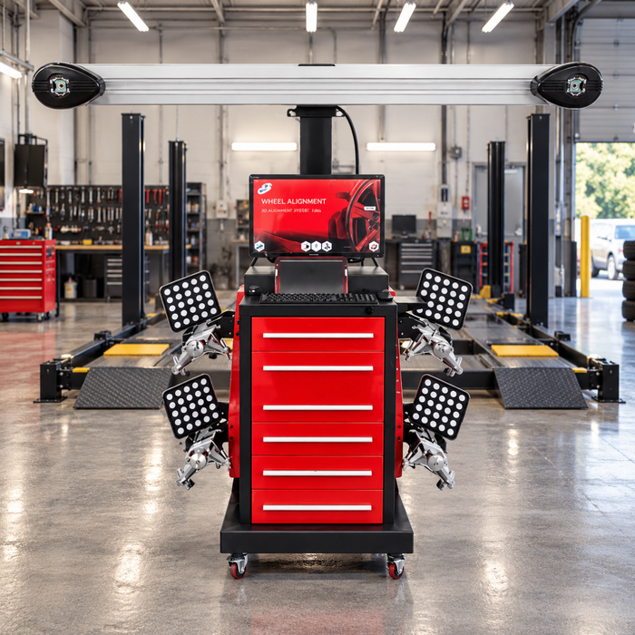 Katool AV651 Mobile 3D Wheel Alignment Machine 2 Post and Scissor Lift