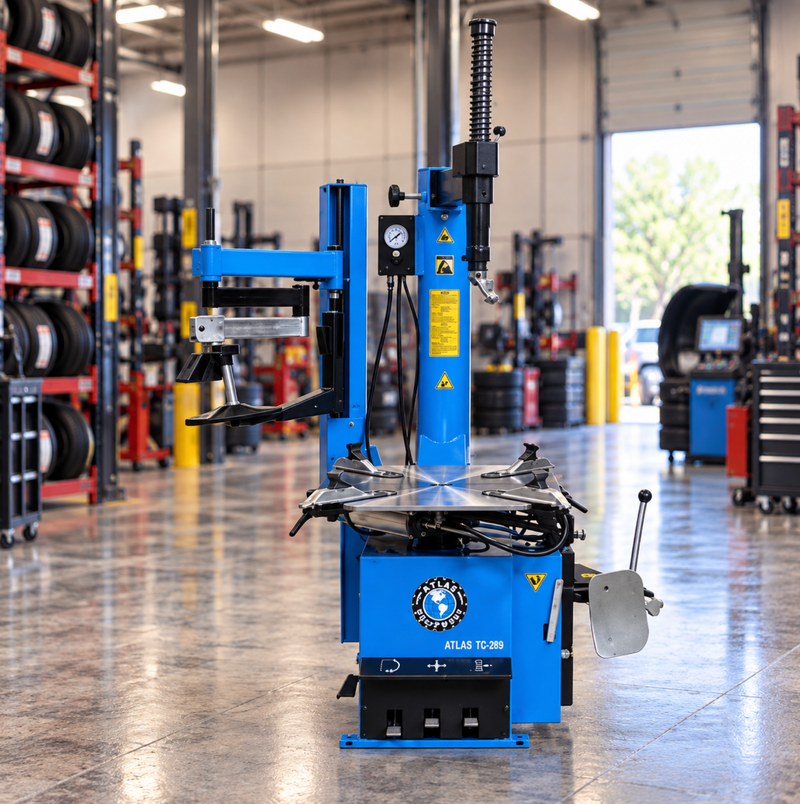 Atlas TC289LH Extra Large Rim Clamp Tire Changer Left Hand Assist 47in