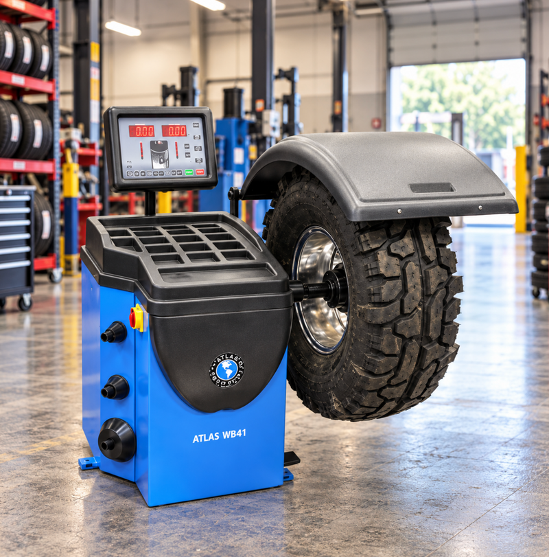 Atlas WB41 Computerized Self Calibrating Wheel Balancer 32in 150 lb