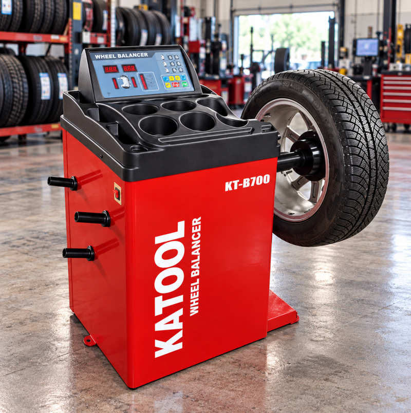 Katool KT B700 Professional Wheel Balancer 1g Accuracy 30in Rim 110V