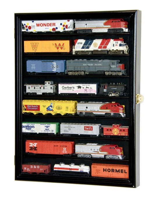 Small HO Scale Train Locomotive Display Case Cabinet Vitrina Pequeña Para Locomotoras HO