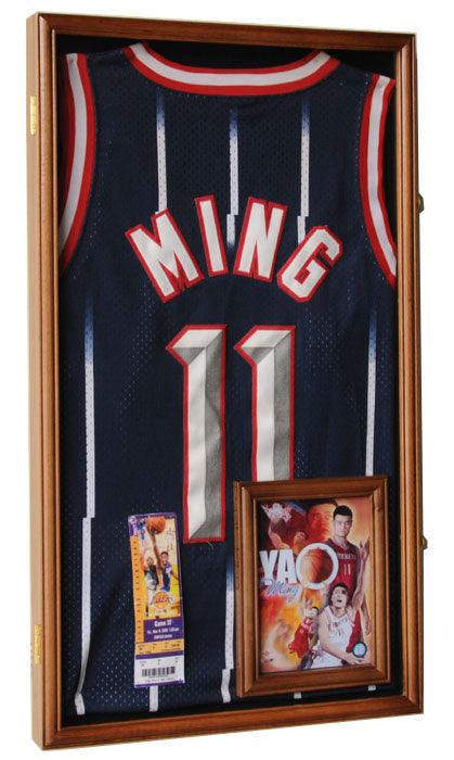 Small Jersey Display Case Cabinet Shadowbox