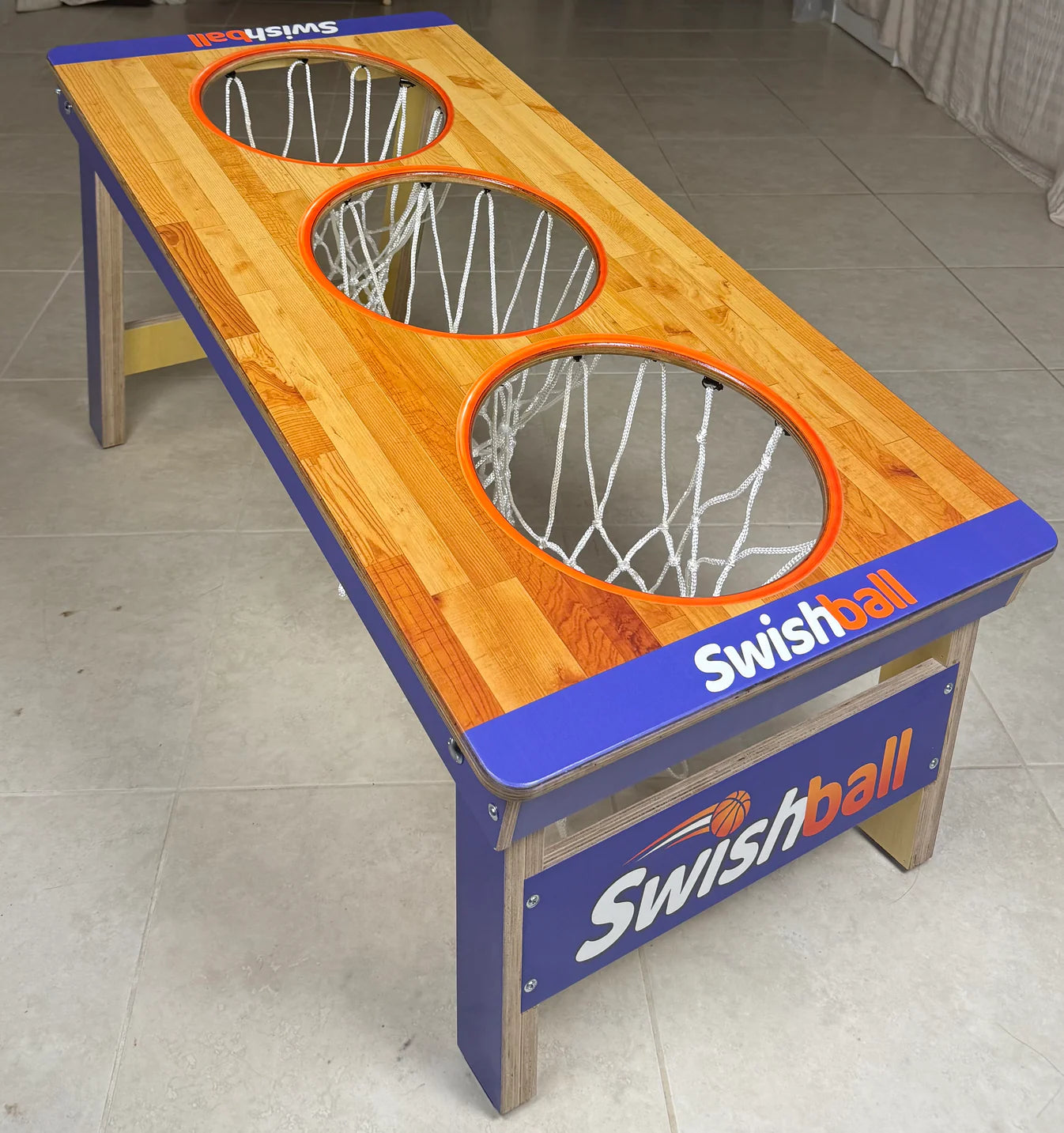 Swishball – Basketball Cornhole Game | Outdoor Backyard Basketball Shooting Game Set