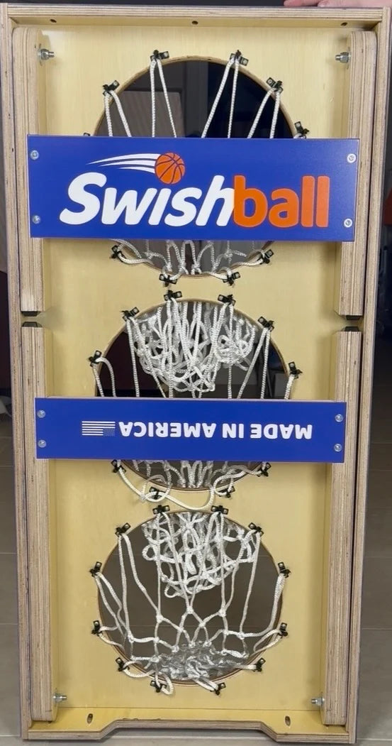 Swishball – Basketball Cornhole Game | Outdoor Backyard Basketball Shooting Game Set