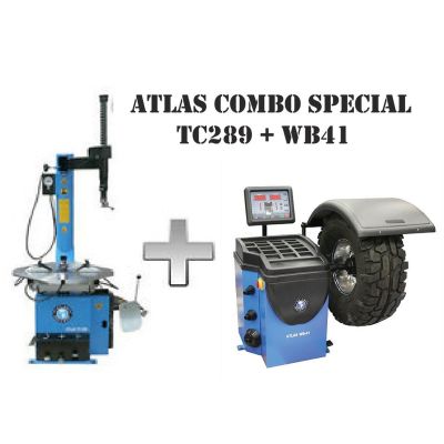Atlas TC289 and WB41 Tire Changer Wheel Balancer Combo Package 110V