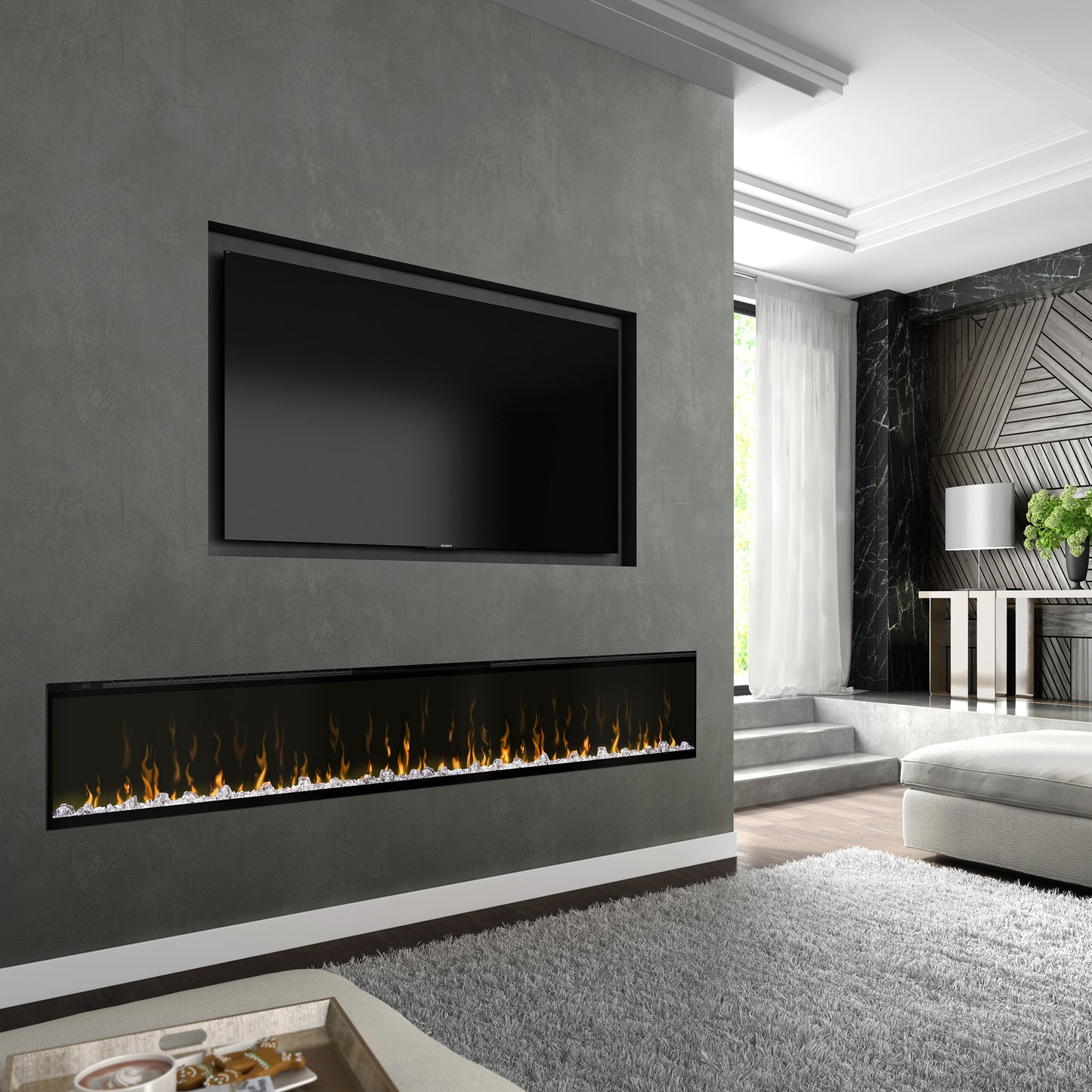 Dimplex IgniteXL Built-in Linear Electric Fireplace - Multi-Fire XD flame technology - 1,000 SQ FT