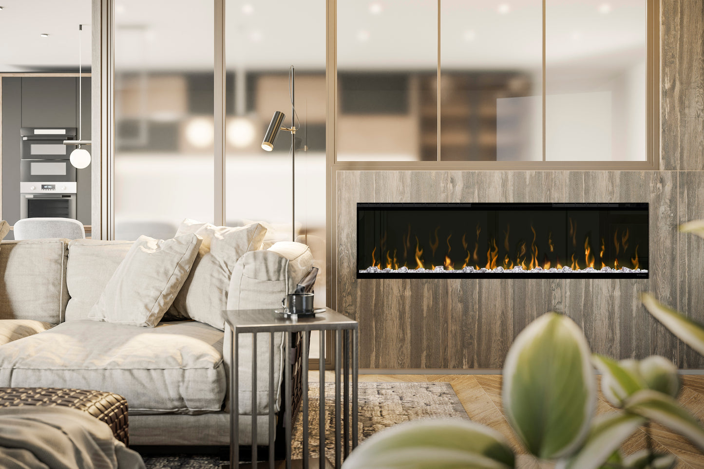 Dimplex IgniteXL Built-in Linear Electric Fireplace - Multi-Fire XD flame technology - 1,000 SQ FT