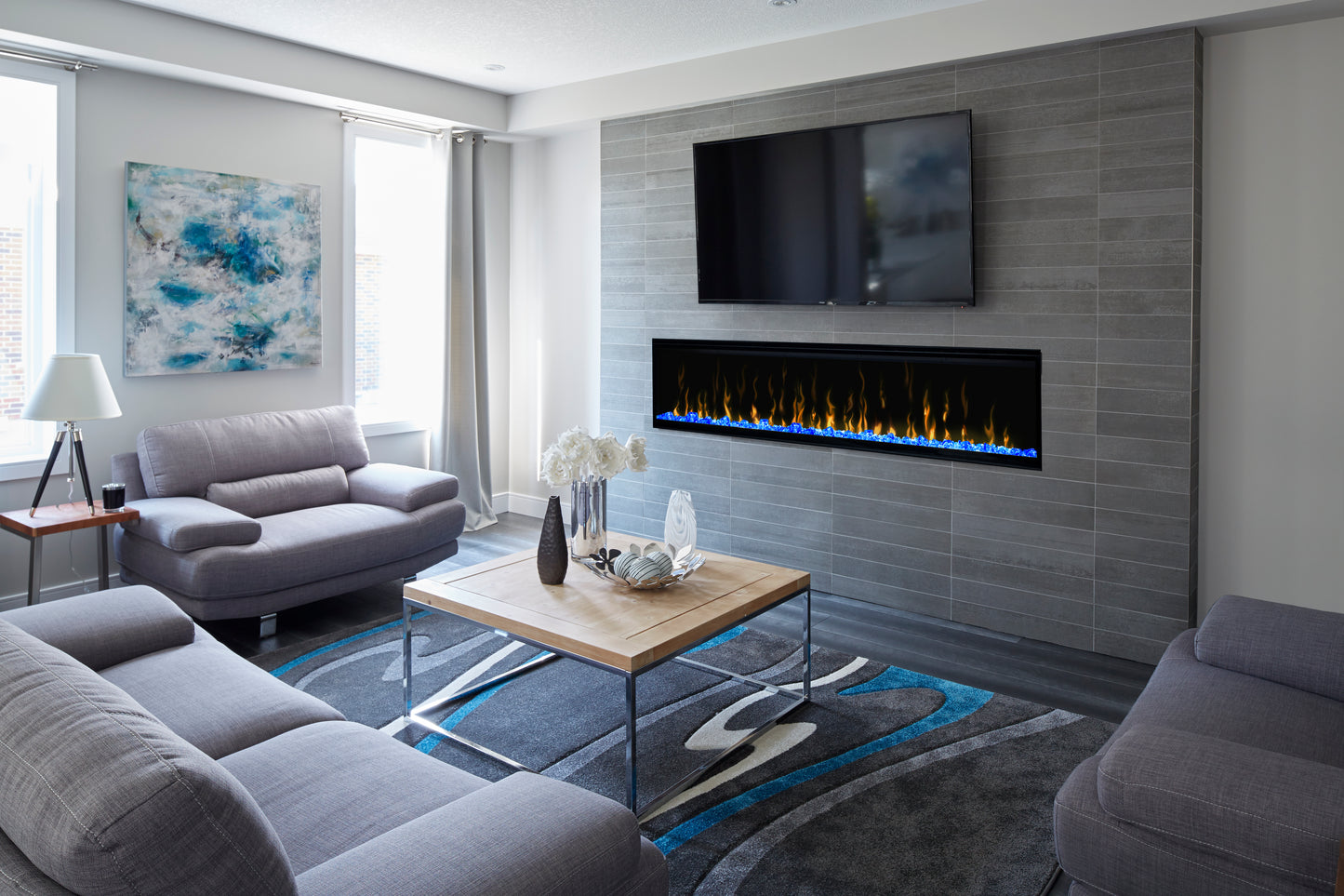 Dimplex IgniteXL Built-in Linear Electric Fireplace - Multi-Fire XD flame technology - 1,000 SQ FT