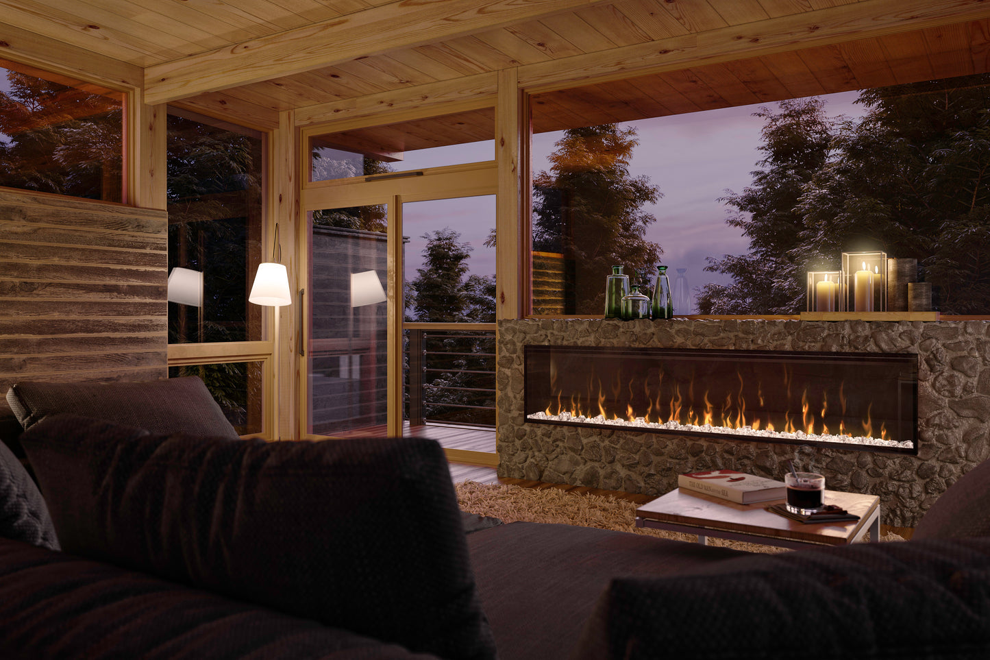 Dimplex IgniteXL Built-in Linear Electric Fireplace - Multi-Fire XD flame technology - 1,000 SQ FT