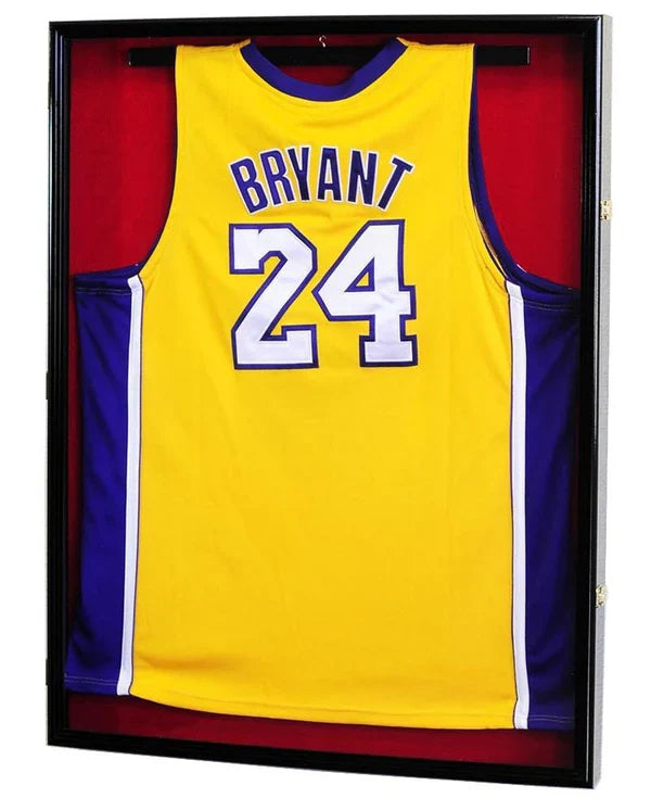 XL Jersey Display Case Uniform Display Wood Cabinet Shadowbox