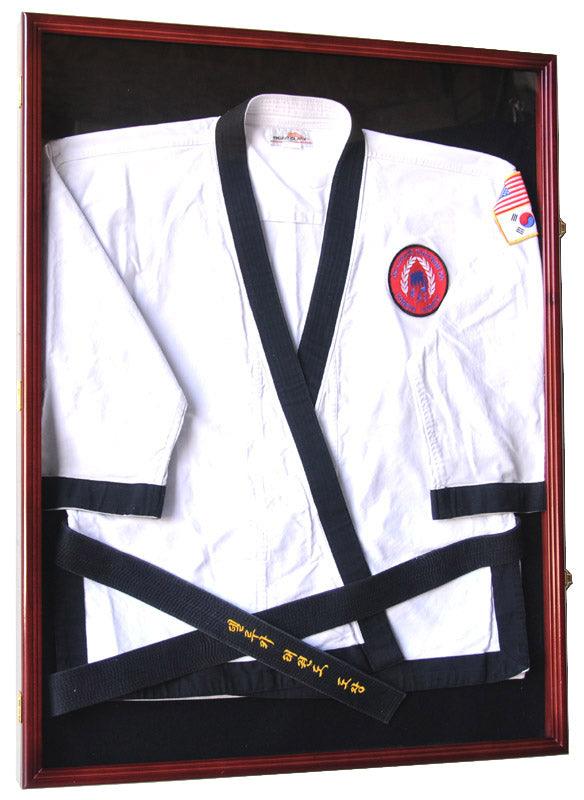 XL Jersey Display Case Uniform Display Wood Cabinet Shadowbox