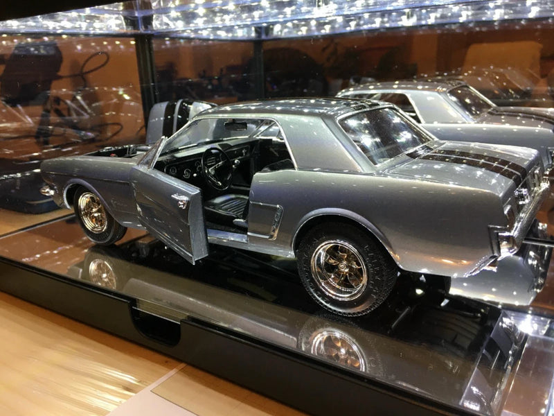 Car Display Case Acrylic LED Light 1/18 Matchbox Model 1/24 Diecast Rack Cabinet
