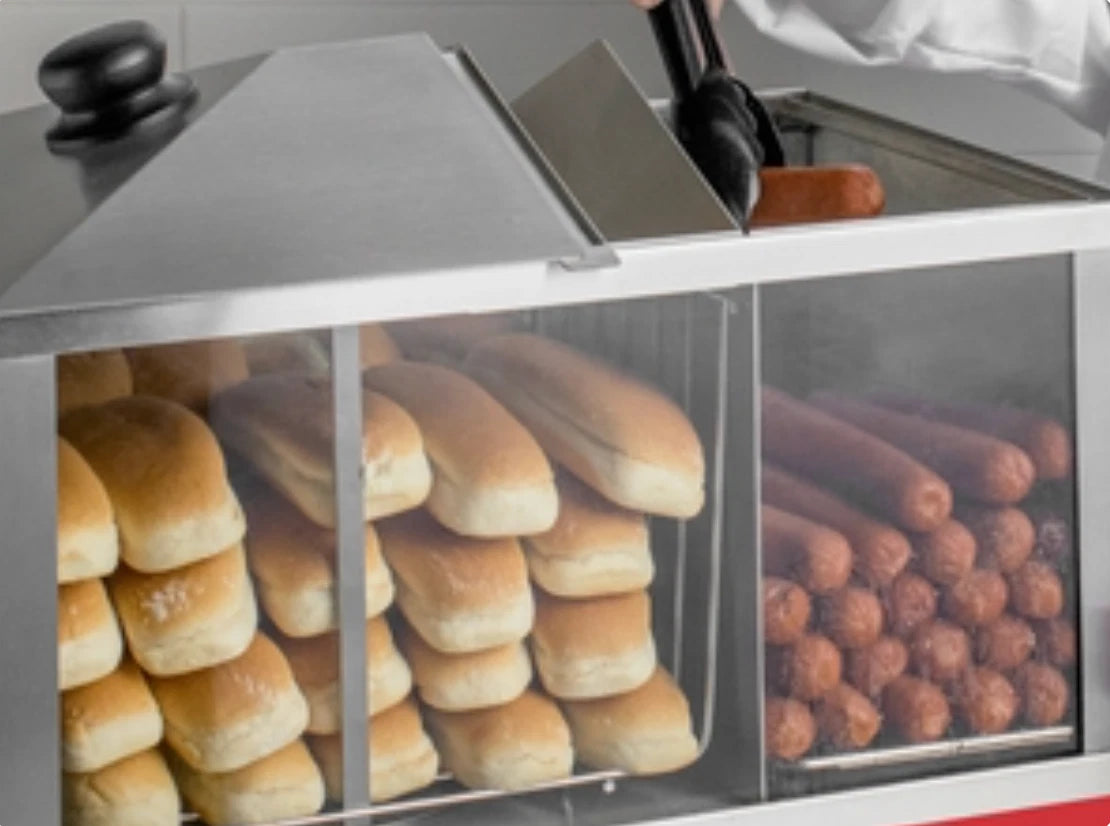 Commercial Catering Hot Dog Steamer Warmer Cooker Machine Bun Food Electric NEW
